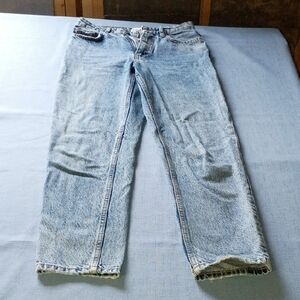 Zara Light Blue Ladies Relaxed Jeans